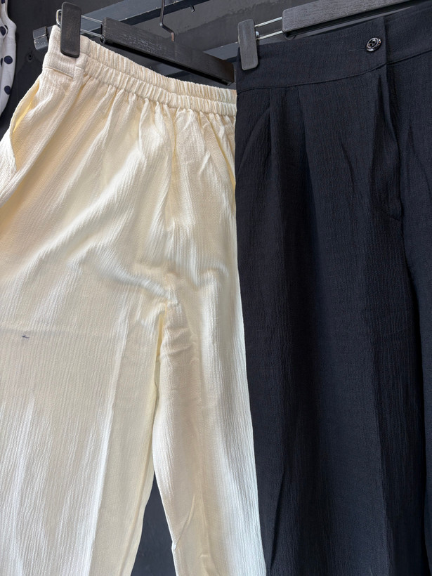 شلوار بالنی لینن لینورا 0088
