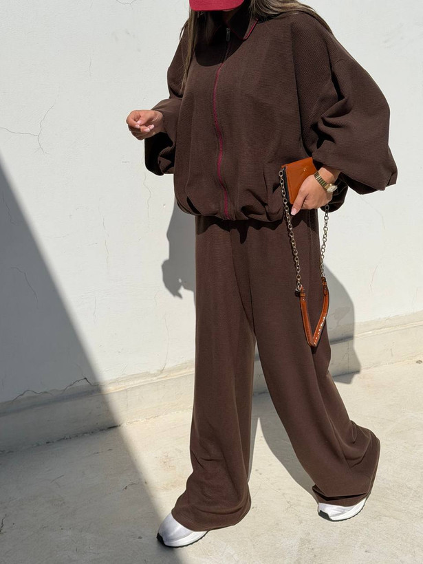 ست بامبر آستردار و شلوار 0119