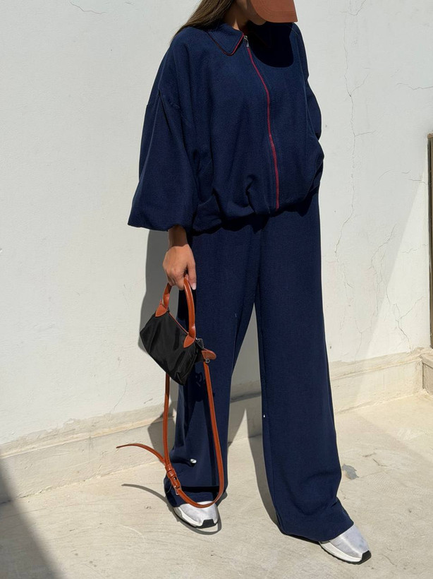 ست بامبر آستردار و شلوار 0119